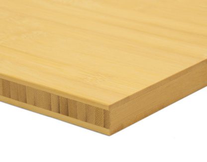 Bamboe plaat naturel plain pressed, 1m22 x 2m44 x 20 mm