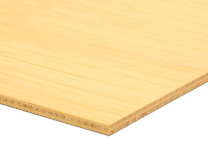 Bamboe plaat naturel side pressed, 1m22 x 2m44 x 7 mm, 3-laags