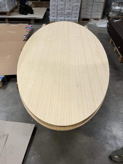 Ovaal bamboe tafelbladen 240x120m - Afbeelding 3