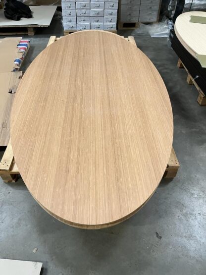 Ovaal bamboe tafelbladen 240x120m - Afbeelding 7