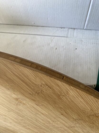 Bamboe blad, caramel plain pressed, diameter 120cm, verjongd, 40mm - Afbeelding 2