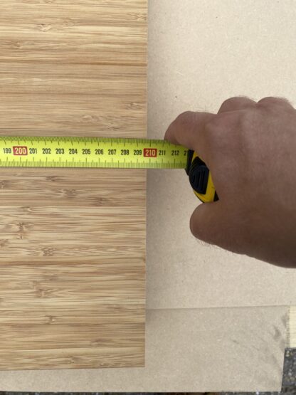 40mm dikke Bamboe plaat, caramel, side pressed, 2090x1180x40mm - Afbeelding 3