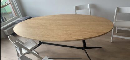 Ovaal bamboe tafelbladen 240x120m - Afbeelding 2