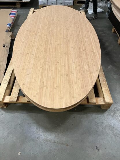 Ovaal bamboe tafelbladen 240x120m - Afbeelding 4