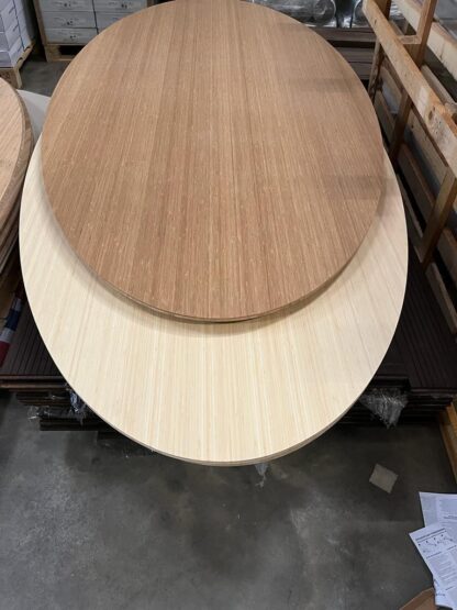 Ovaal bamboe tafelbladen 240x120m - Afbeelding 5